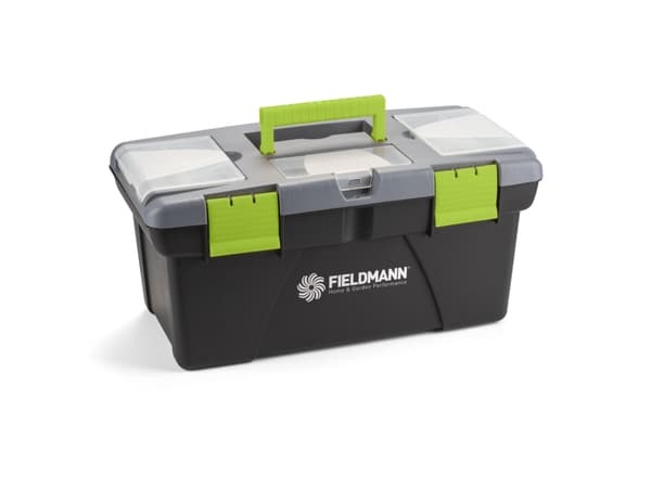 Fieldmann FDN 4118, Verktygslåda, Plast, Svart, Grön, Grå, Transparent, 480 mm, 250 mm, 230 mm