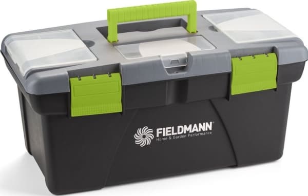 Fieldmann FDN 4116, Verktygslåda, Plast, Svart, Grön, Grå, Transparent, 415 mm, 210 mm, 190 mm