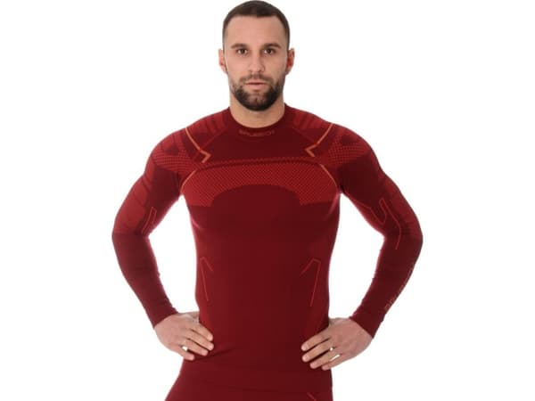 Brubeck LS13040A Men's sweatshirt THERMO burgundy L