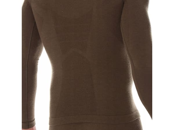 Brubeck LS14200 Bluza męska RANGER WOOL khaki M