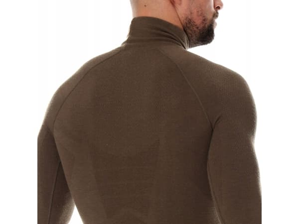 Brubeck LS14200 Bluza męska RANGER WOOL khaki M