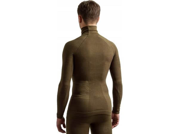 Brubeck LS14200 Bluza męska RANGER WOOL khaki M