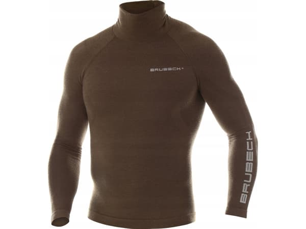 Brubeck LS14200 Bluza męska RANGER WOOL khaki M