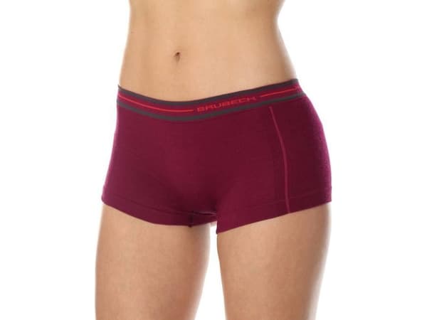 Brubeck BX10860 Boxershorts for kvinner ACTIVE WOOL plum L