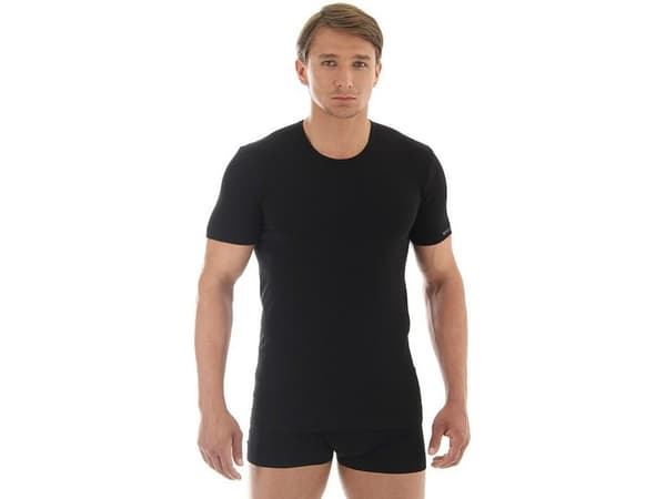 Brubeck, kortermet Comfort Cotton T-skjorte for menn, hvit, størrelse S (SS00990A)