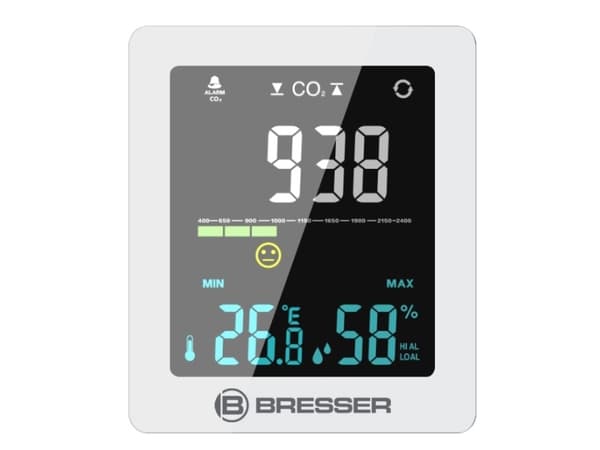 Bresser Smile - Thermo-hygro-CO2-måler - digital - hvit