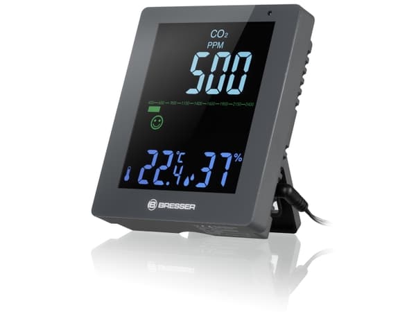 Bresser Smile - Thermo-hygro-CO2-måler - digital - grå