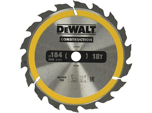 Dewalt pyörösaha 184x16mmx18z - DT1938-QZ - DT1938-QZ