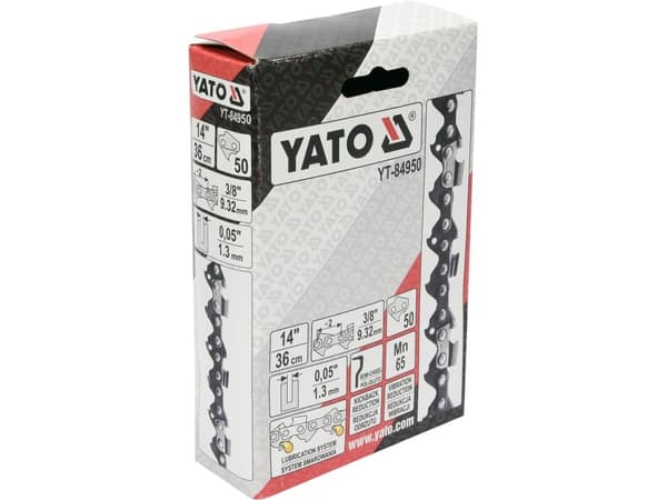 Yato YT-84950, Mikä tahansa tuotemerkki, Puolipyöreä, 76,2 / 8 mm (3 / 8"), 9,52 mm, 36 cm, 1,3 mm