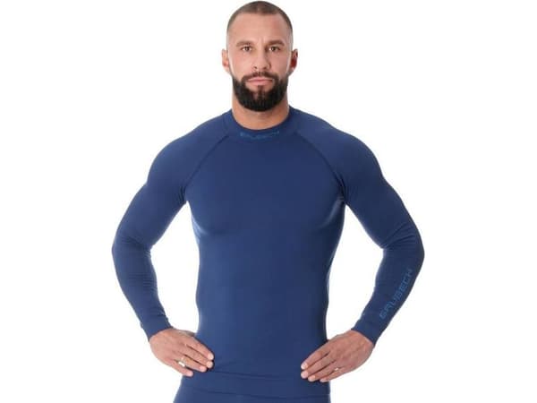 Brubeck LS15290 Genser for menn EXTREME THERMO mørkeblå M