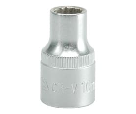 Yato YT-1272, Stikkontakt, 1/2", Metrisk, 1 hoder, 10 mm, Kromvanadiumstål