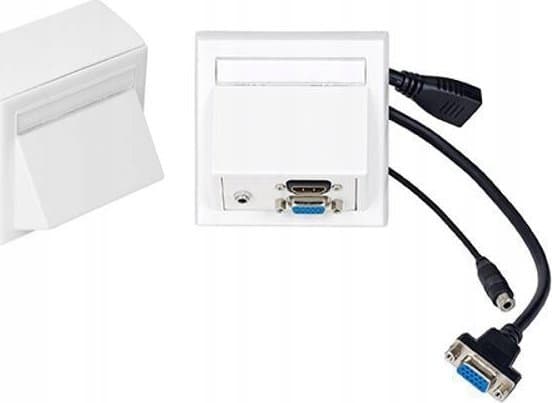 Vivolink WI221192, HDMI + VGA + 3.5mm, Valkoinen, 10 g, 20 g