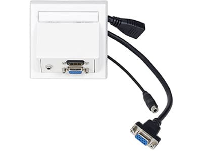 Vivolink WI221192, HDMI + VGA + 3.5mm, Valkoinen, 10 g, 20 g
