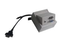 VivoLink - Strömuttag - HD-15, minihörlurskontakt, stereo 3,5 mm, HDMI Vit