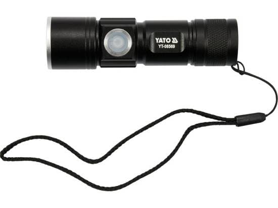 Yato YT-08569, Lommelykt, Sort, Aluminium, Knapper, IPX4, III