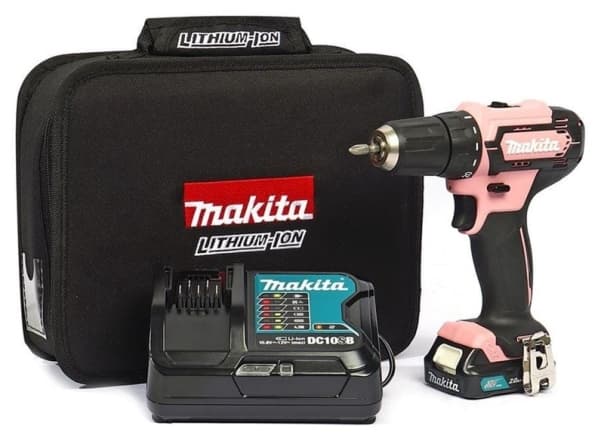Makita Makita DF333DSAP1 Batteribborrmaskin 2 Ah Litium inkl. batteri, väska, inkl. laddare