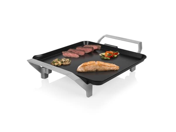Princess 103090, Benkeplate, Aluminium, Sort, Aluminium, 2 person(er), Type F (CEE 7/4), 0,9 m
