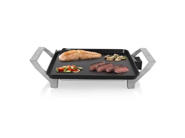 Princess 103090, Benkeplate, Aluminium, Sort, Aluminium, 2 person(er), Type F (CEE 7/4), 0,9 m