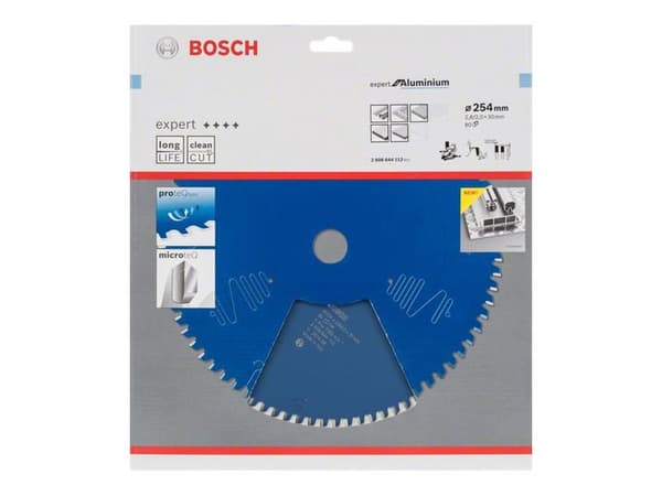 Bosch Accessories Expert for Aluminium 2608644112 Rundsavblad 254 x 30 x 2 mm Antal tænder (per tomme): 80 1 stk