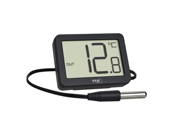 TFA - Termometer - digital - svart
