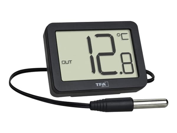 TFA - Termometer - digital - svart