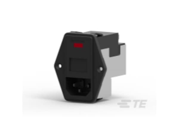 TE-liitännät PE000DS6A=C2397 Virtasuodatin 2 sulakkeella, IEC-liitännällä 250 V/AC 6 A 1 kpl