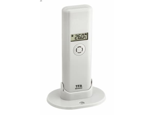 TFA-Dostmann WeatherHub, Ilmankosteus, Sadevesi, Lämpötila, Tuulen nopeus, Langaton, Wi-Fi, 868 MHz, -40 - 60 °C, LCD