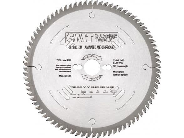 Kapskiva för trä CMT 281; 300x3,2x30,0 mm; Z96; 10°