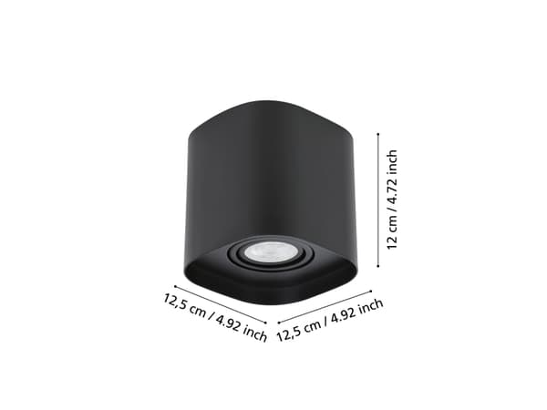 EGLO Caminales-Z, 1 lampor, LED, GU10, 345 LM, Svart