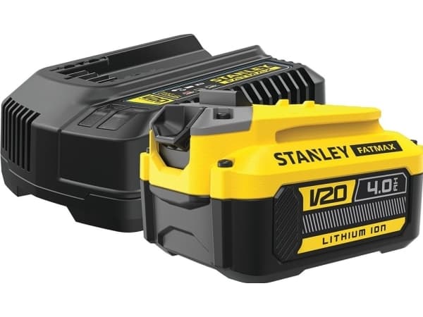 Stanley FATMAX SFMCB14M1-QW, Set med batteri och laddare, 4 Ah, 20 V, Stanley