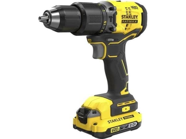 Brushless drill driver 18V Fatmax V20 2x4.0AH trunk