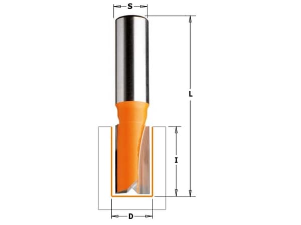CMT Straight cutter carbide short 6 x 50mm shank 6mm (711.060.11)