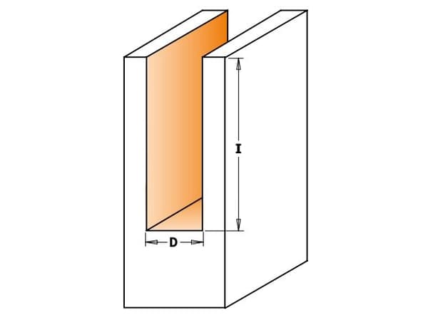 CMT Straight cutter carbide long 3 x 60mm (712.030.11)
