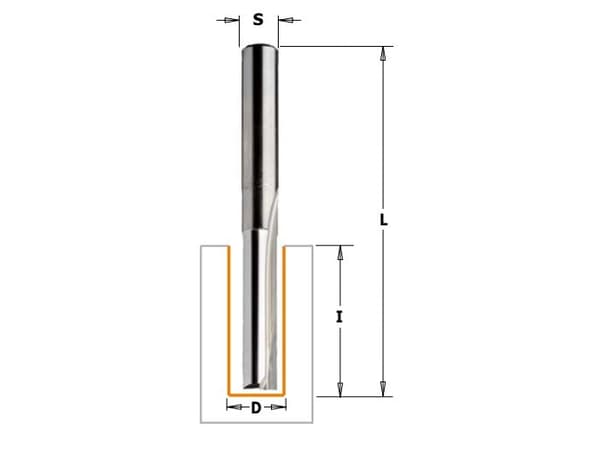 CMT Straight cutter carbide long 3 x 60mm (712.030.11)