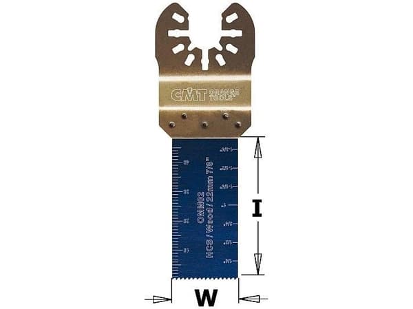 CMT Oscillerande sågblad W=22 I=48 TPI=18, universalskaft (OMM02-X1)