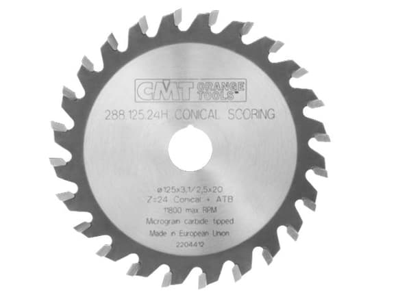 CMT Trapezoidal scoring unit for laminate 125 x 20mm 24z (288.125.24H)