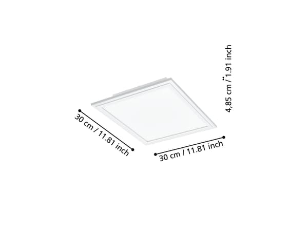 EGLO Salobrena-Z, LED, 1790 lm, IP20, Hvit