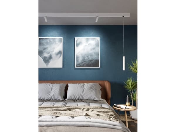EGLO TP Blind Cover L, Skärm för ljusskena, Innertak/vägg, Vit, Gjuten aluminium, 44 mm, 285 mm
