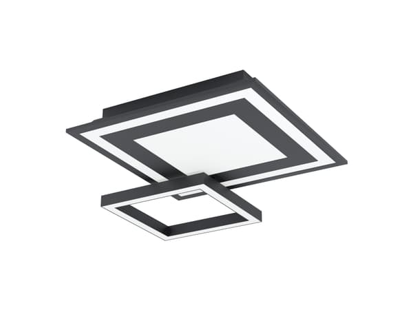 EGLO SAVATARILA-Z LOFT 450X450 RGB 1320+1280LM 2700-6500K SORT