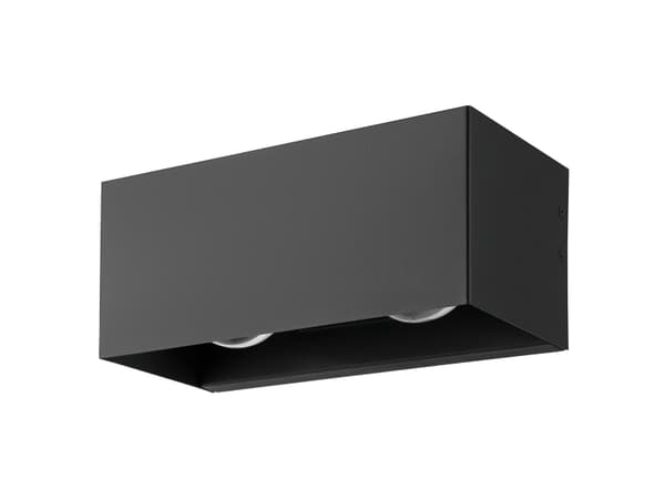 EGLO LESMO UTENDØRSVEGG 4X2,2W 920LM 3000K IP44 SVART/KLAR