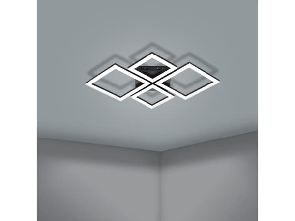EGLO PARANDAY-Z, 4 ampuller, LED, 5000 lm, IP20, Sort