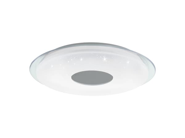 EGLO LANCIANO-Z, 4 ampuller, LED, 4960 lm, IP20, Kromfarget, Gjennomsiktig, Hvit