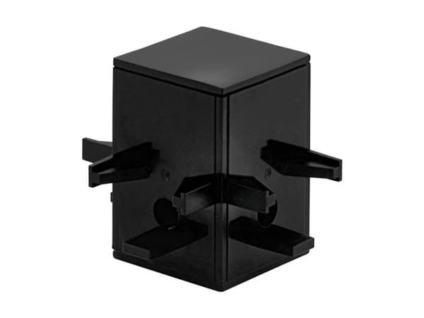 EGLO TP Cube Connector, Kontakt, Sort, Aluminium, Plast, 360 g, 61 mm, 76 mm