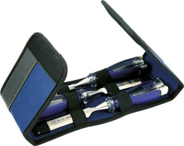 IRWIN FLAT WOOD CHISEL, SET 3 pcs. 10,15,20mm TYPE MS750 /TWO-COMPONENT HANDLE