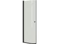 Miniatyrbilde 1 av 2: Dansani E91-03 halvrund dør 200 x 72-74 cm sort/klart glas