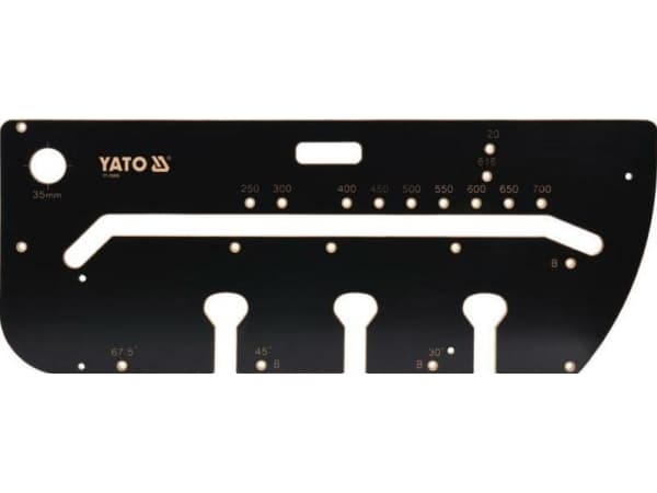 Yato YT-70890, Mall för montering av köksbänkskivor, Svart, 390 mm, 1000 mm, 1,2 cm