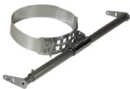 Sabetoflex teleskopbæring TB250-320 til taghætter med udvendig diamater Ø250-320 mm.