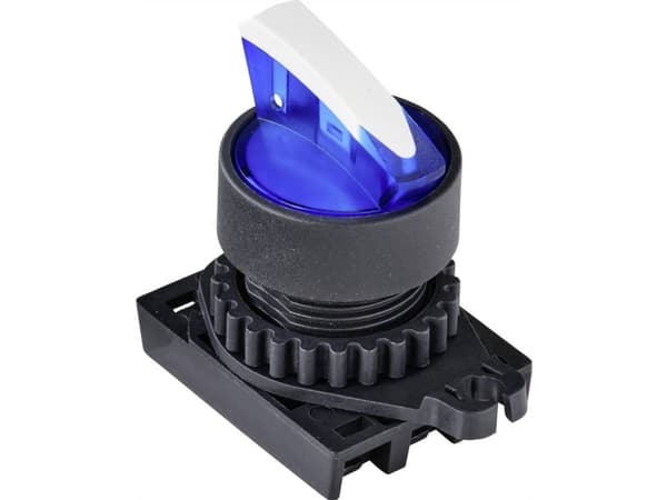 TRU COMPONENTS S2SRN-L3BB Valfri omkopplare Spännanordning Blå 2 x 45° 1 st