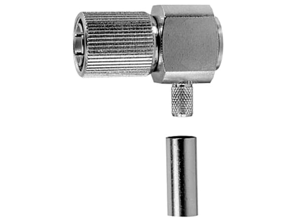 Telegärtner J01070G2001 J01070G2001 1.6, 5.6 koaxialkontakt Kontakt, vinklad 50 Ω 1 st