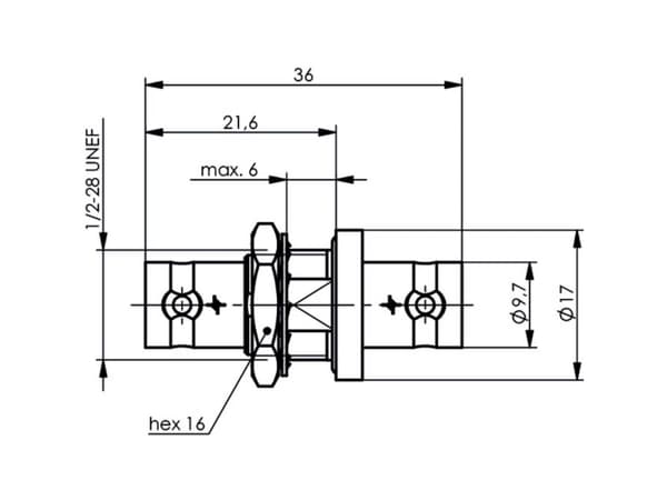 Telegärtner J01013B0008 J01013B0008 TNC-kontakt Koppling, rak 75 Ω 1 st